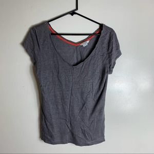 Boden Gray 100% Linen Top Womens Size 6